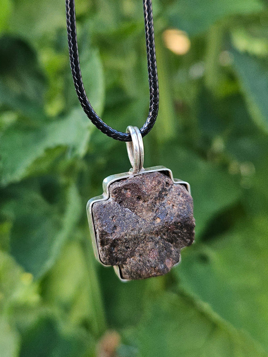 Handmade Sterling Silver wrapped Staurolite