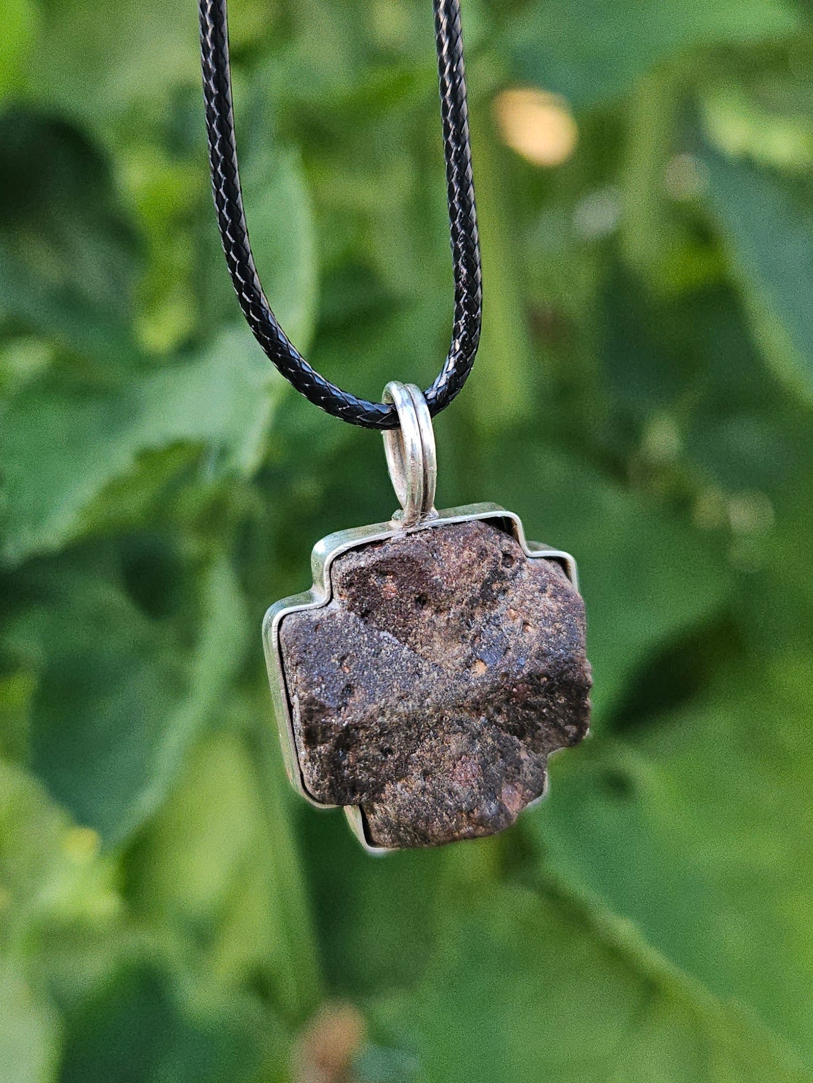 Handmade Sterling Silver wrapped Staurolite