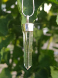 Handmade Sterling Silver Quartz Crystal Pendant