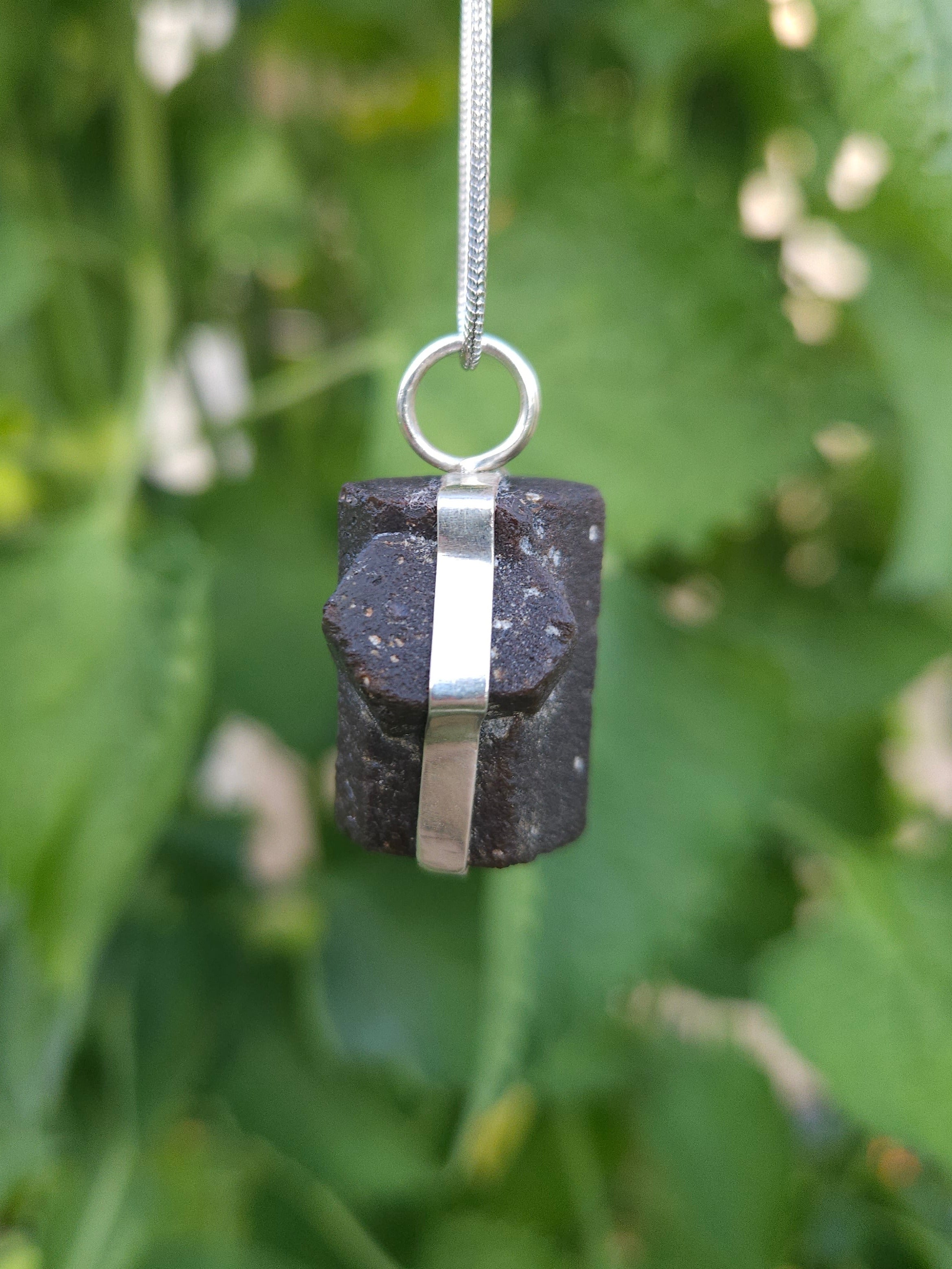 Handmade Sterling Silver wrapped Staurolite