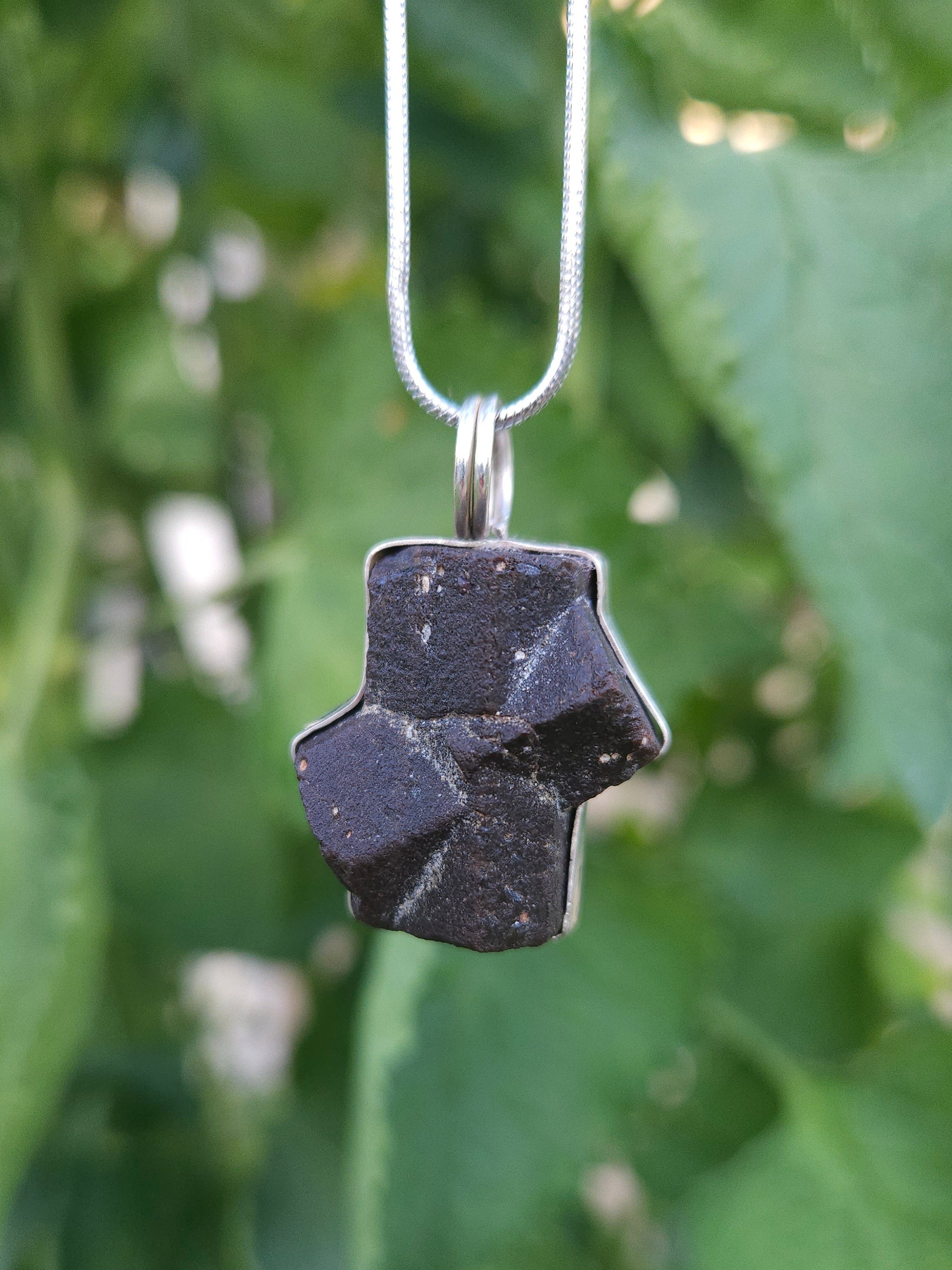 Handmade Sterling Silver wrapped Staurolite