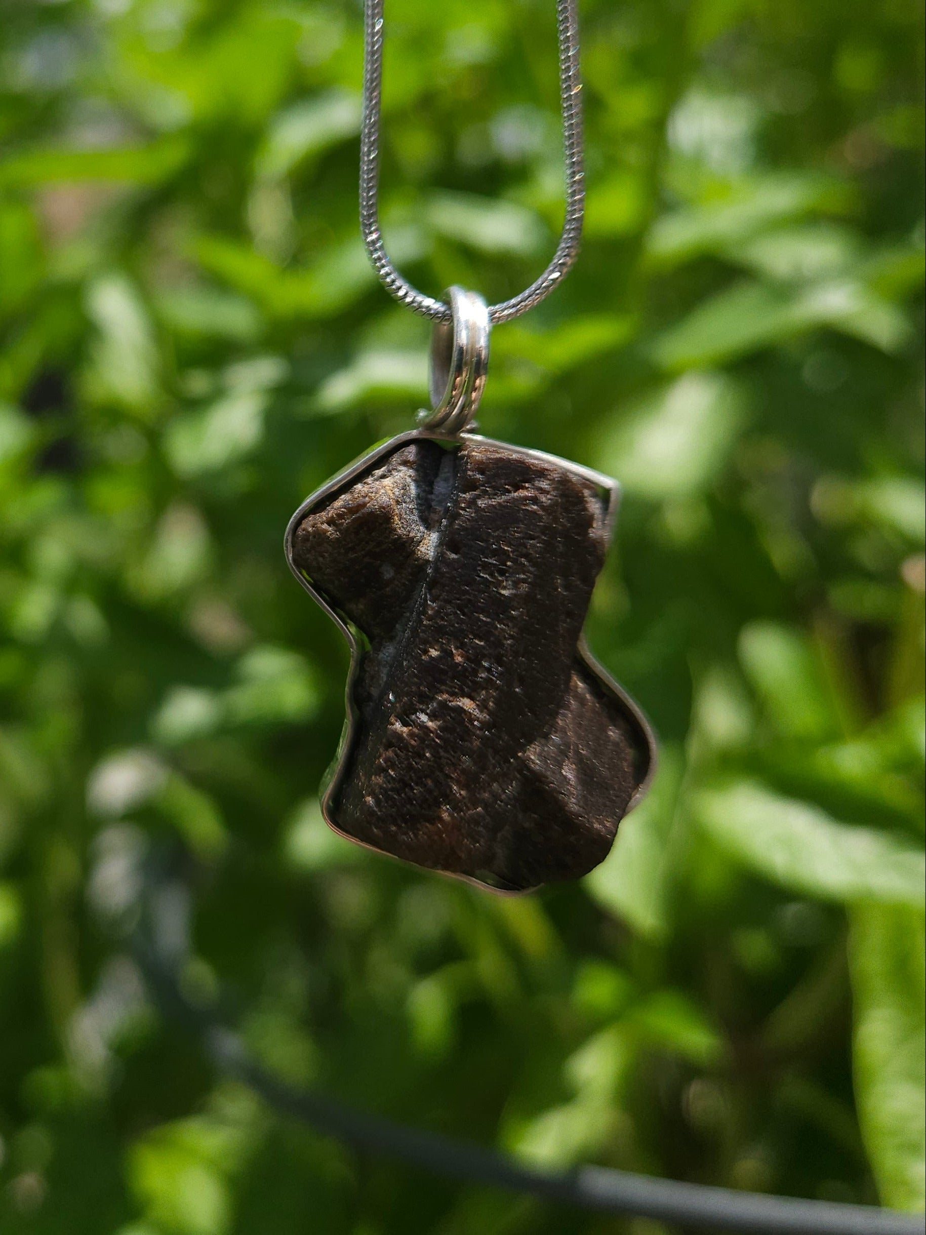 Handmade Sterling Silver wrapped Staurolite