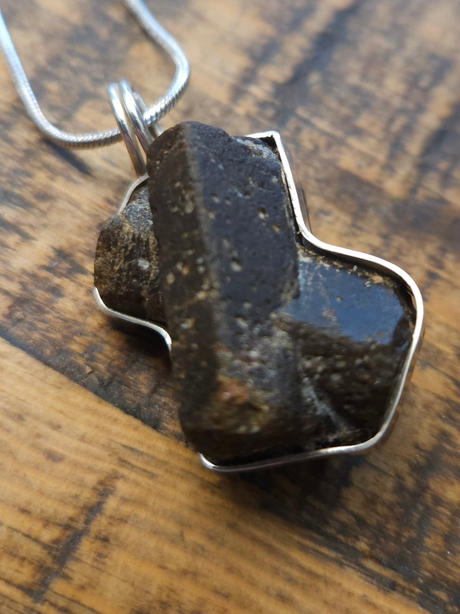 Handmade Sterling Silver wrapped Staurolite