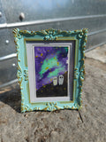 In Every Galaxy - Original, Signed Watercolor - 1.5"x2" in a 2"x3" magnetic frame
