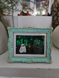 Glow - Original, Signed Watercolor - 1.5"x2" in a 2"x3" magnetic frame
