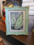 In Flight - Original, Signed Watercolor - 1.5"x2" in a 2"x3" magnetic frame