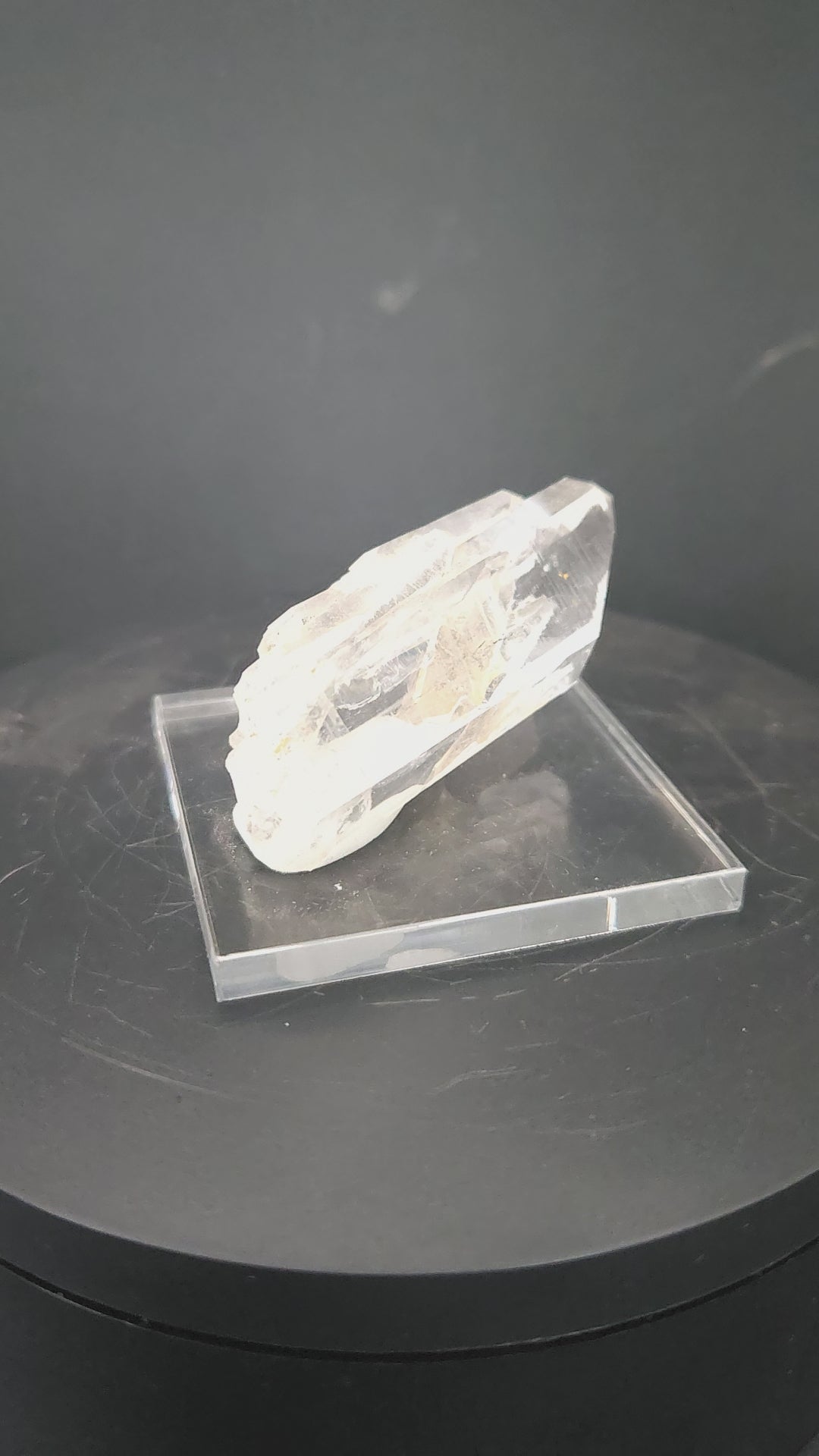 "Rocket Ship" - Unique Mounted Quartz Crystal Specimen