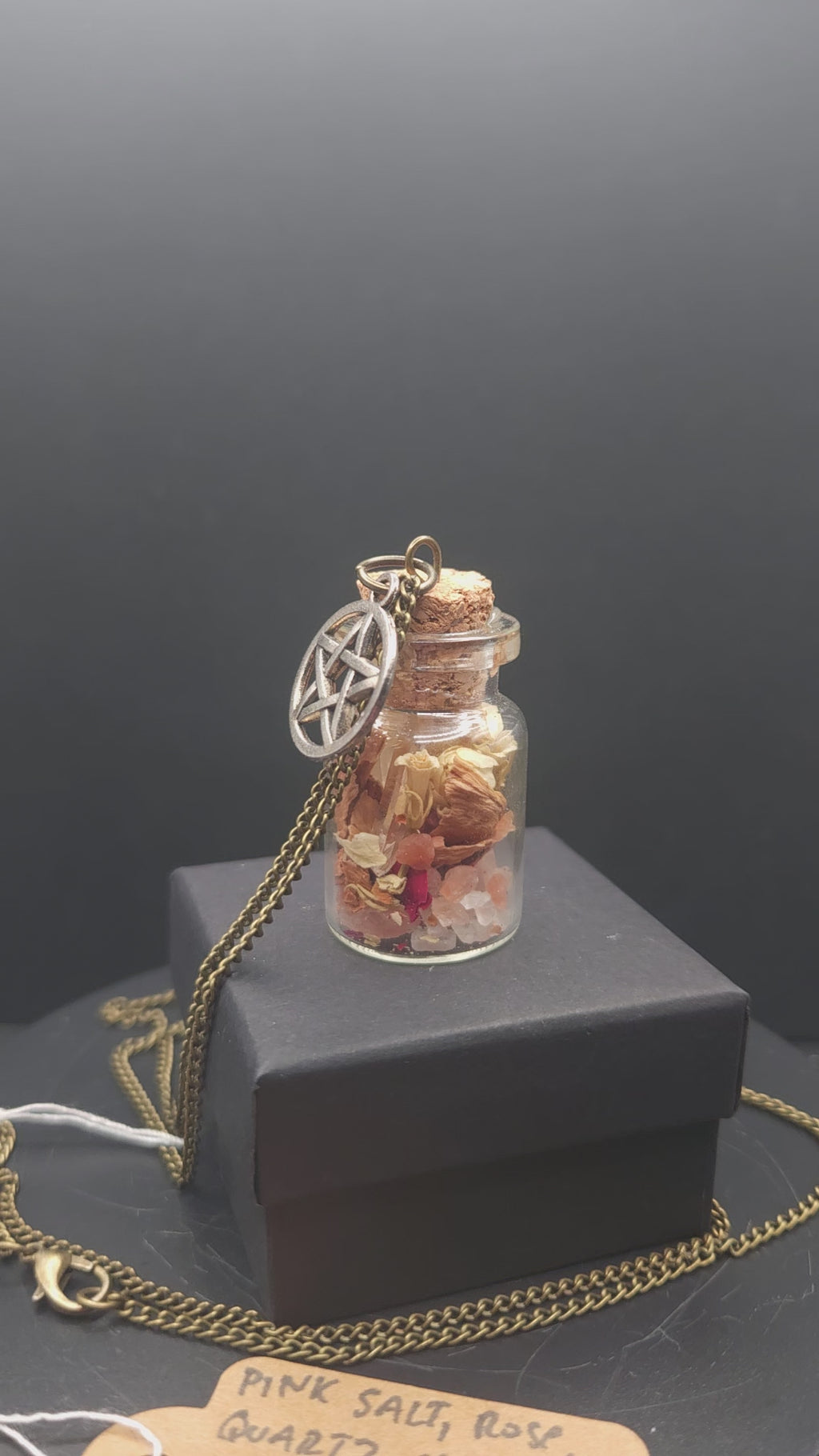 Mini Self Love & Protection Spell Jar Pendant
