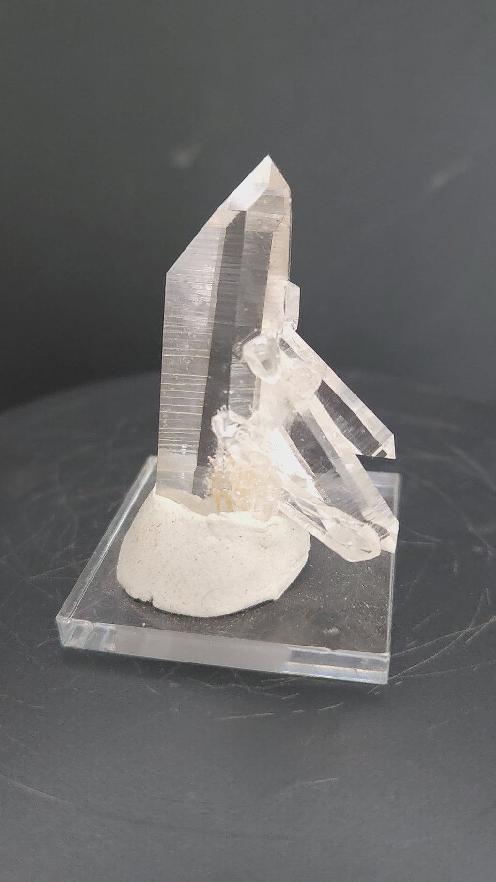"Jetpack" - Unique Mounted Quartz Crystal Specimen