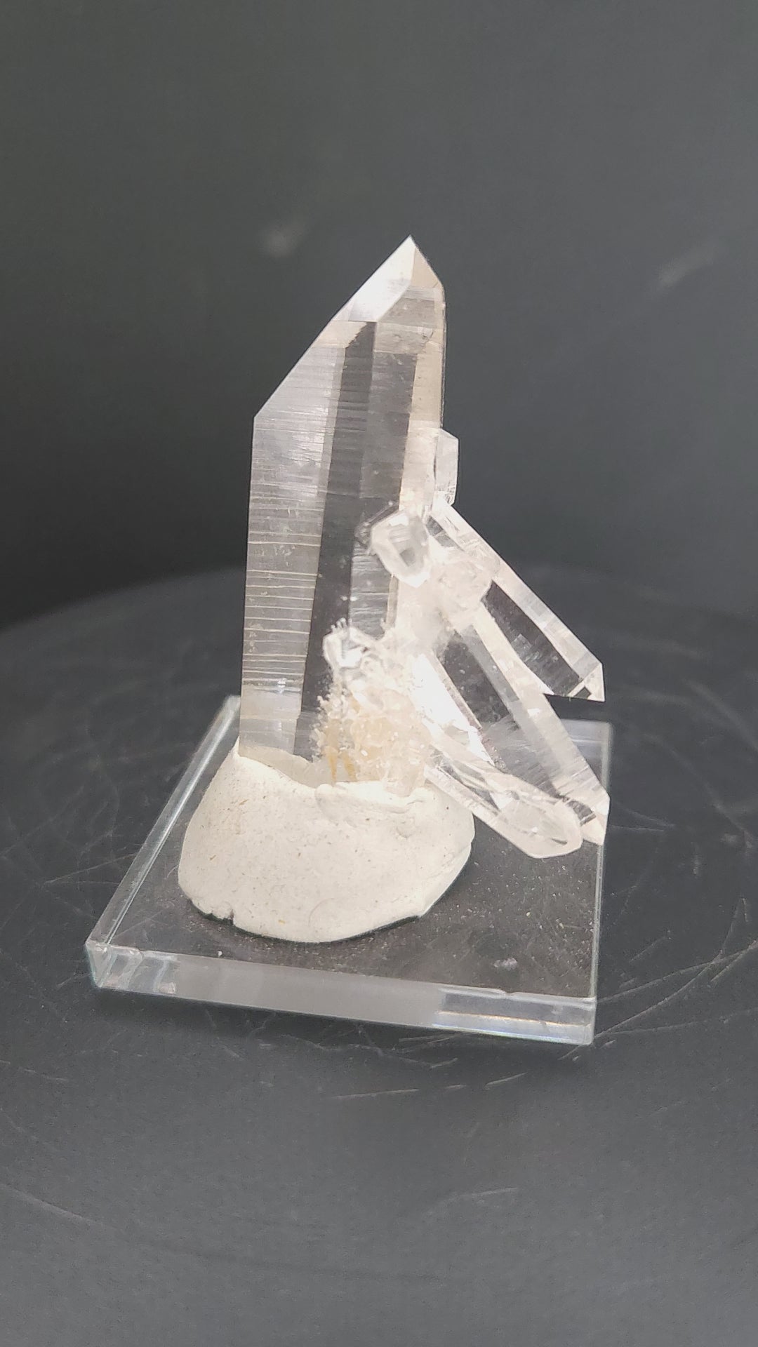"Jetpack" - Unique Mounted Quartz Crystal Specimen