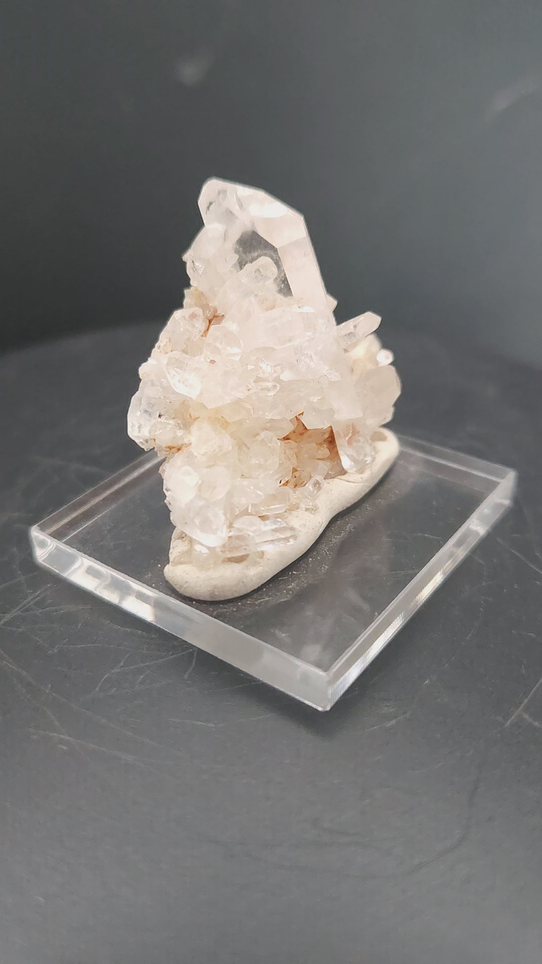 "Facade" - Mounted Quartz Crystal Cluster