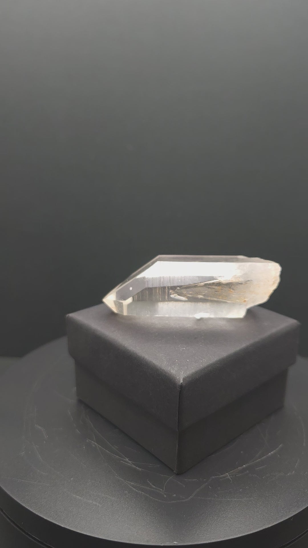 Medium sized quartz crystal point
