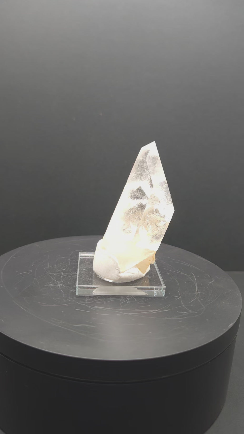 "Secret Window" - Mounted Quartz Crystal Point